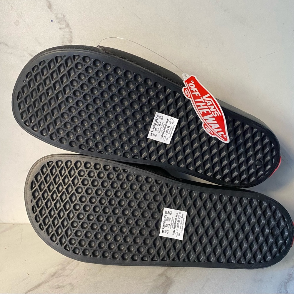 NEW Vans Range Black Slide Sandals Men - Picture 4 of 4